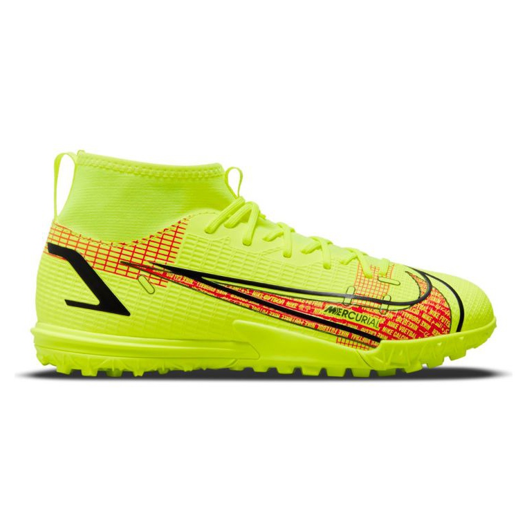 Pantof de fotbal Nike Mercurial Superfly 8 Academy Tf Jr CV0789-760 multicolor galbeni Pantof de fotbal Nike Mercurial Superfly 8 Academy Tf Jr CV0789-760 multicolor galbeni