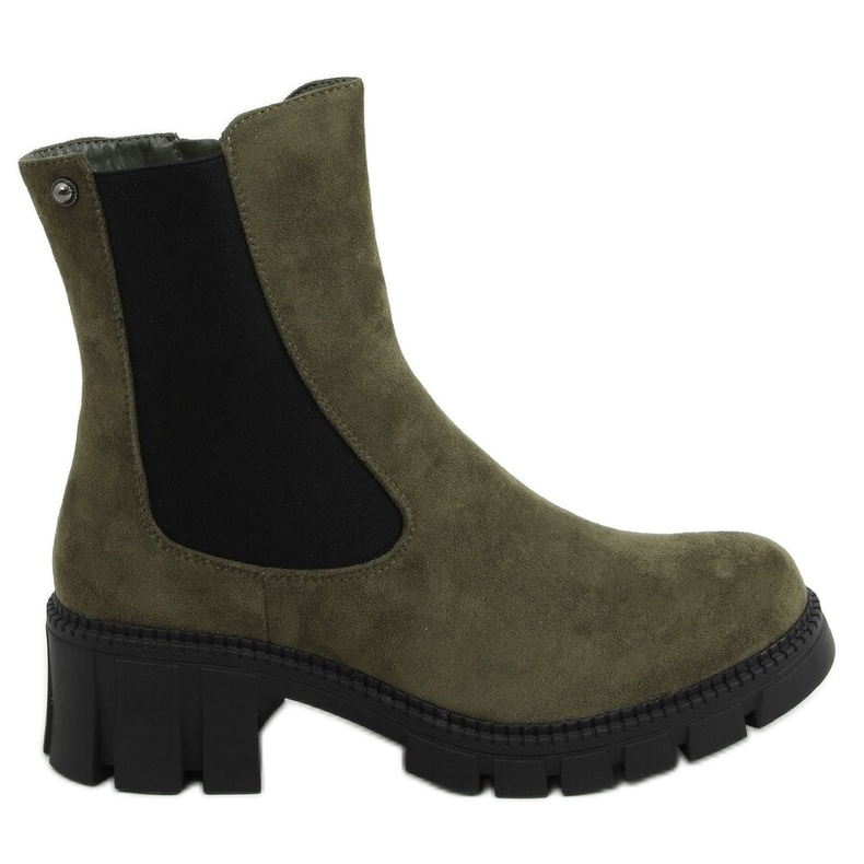 Cizme Chelsea verde pentru femei JJ03P Verde Cizme Chelsea verde pentru femei JJ03P Verde