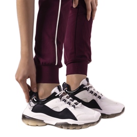 Adidași alb-negru cu talpă ombre Laugh