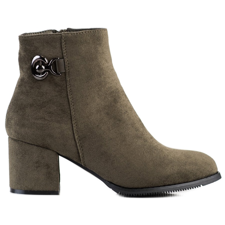 J. Star Cizme cu toc înalt verde