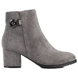 J. Star Cizme cu toc înalt gri J. Star Cizme cu toc înalt gri