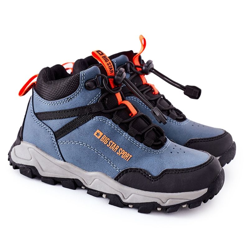 Încălțăminte de trekking pentru copii Big Star GG374048 Blue Navy albastru marin albastru