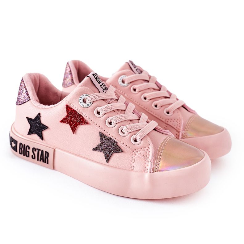 Adidași din piele pentru copii Big Star II374033 Roz