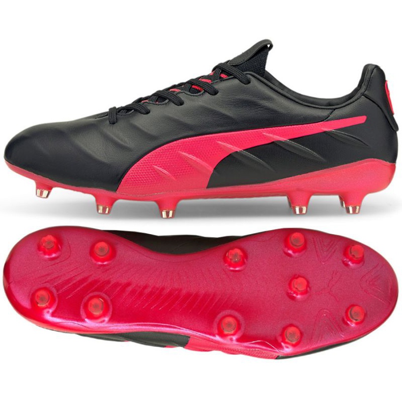 Pantofi de fotbal Puma King Platinum 21 FG / AG M 106478 02 negru negru