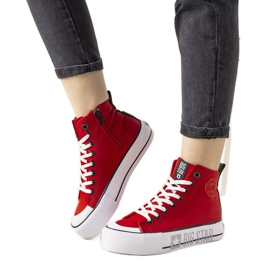 Adidași de damă Red Big Star de la Balvin roșu Adidași de damă Red Big Star de la Balvin roșu