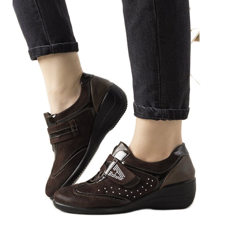 Broguri maro pe pană Merante