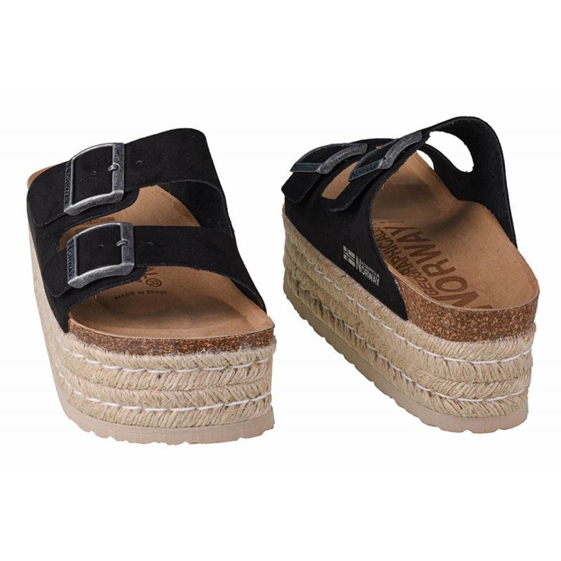 Geographical Norway Papuci Geografici Norvegia Sandale Plataforma Comodă W GNW20405-01 negru Geographical Norway Papuci Geografici Norvegia Sandale Plataforma Comodă W GNW20405-01 negru