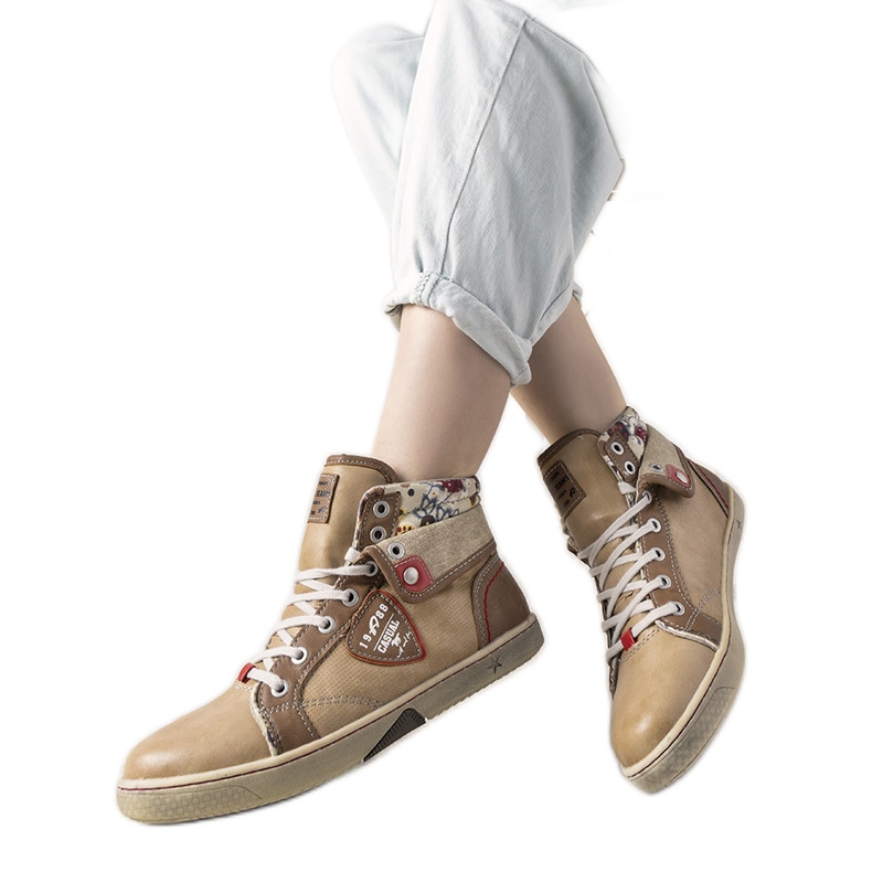 Adidași bej de la Niente, de culoare bej, pentru gleznă Adidași bej de la Niente, de culoare bej, pentru gleznă