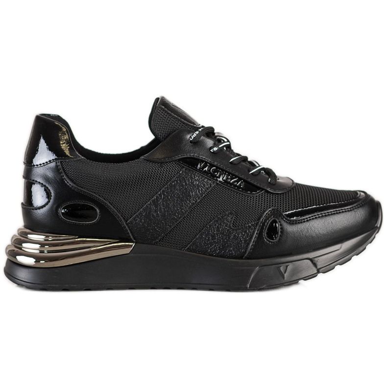 Adidași cu sclipici VINCEZA negru