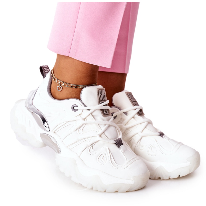 Încălțăminte sport de damă Memory Foam Big Star II274088 Alb
