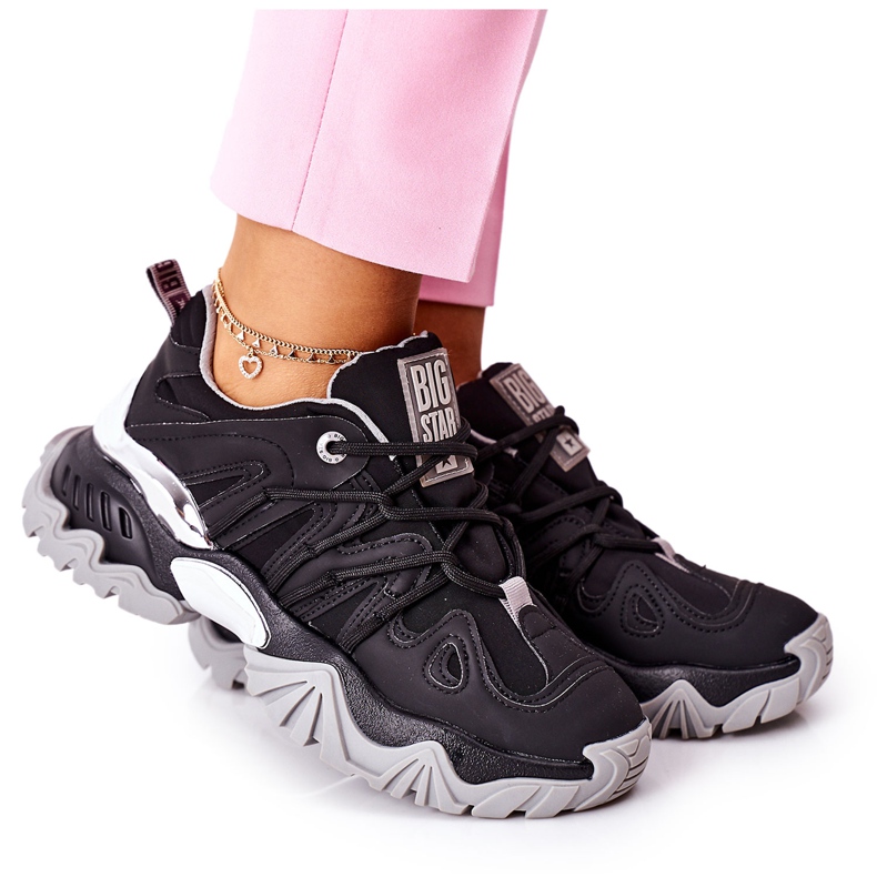 Încălțăminte sport de damă Memory Foam Big Star II274089 Negru