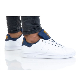 Pantofi Adidas Stan Smith Jr GZ7359 alb albastru