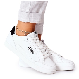 Adidași din piele pentru femei Memory Foam Big Star II274319 Alb