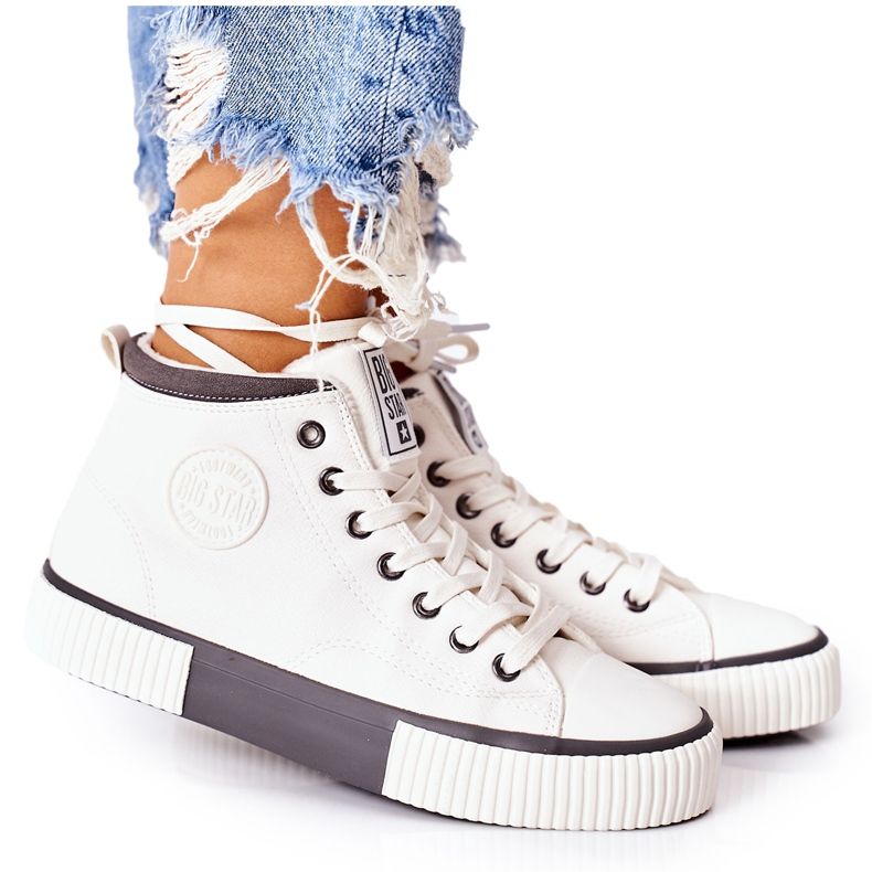 Adidași cu izolație mare Big Star II274158 Alb