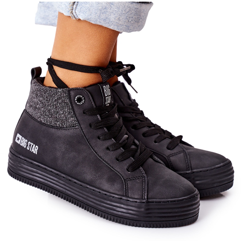 Adidași cu izolație mare Big Star II274147 Negru