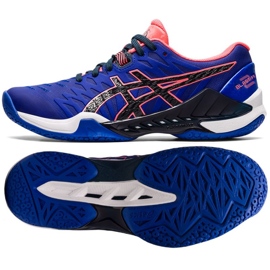 Pantofi de handbal Asics Blast Ff 2 1072A046 400 albastru albastru