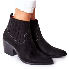 Cizme Cowboy Femei Suede Negru Beamhurst Cizme Cowboy Femei Suede Negru Beamhurst