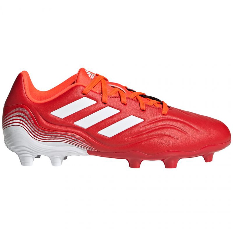Ghete de fotbal Adidas Copa Sense.3 Fg Jr FY6153 roșu portocale si rosii Ghete de fotbal Adidas Copa Sense.3 Fg Jr FY6153 roșu portocale si rosii