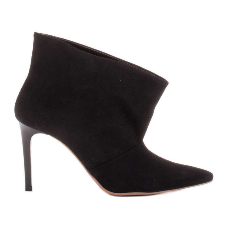 Marco Shoes Știfturi din piele cu față extinsă negru