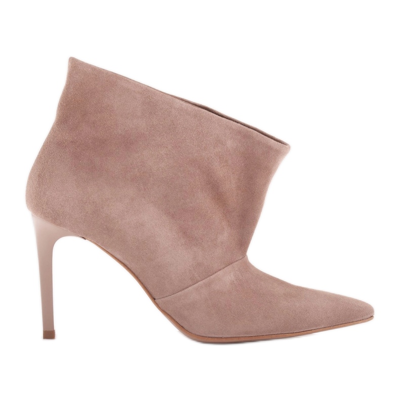 Marco Shoes Știfturi din piele cu față extinsă bej Marco Shoes Știfturi din piele cu față extinsă bej