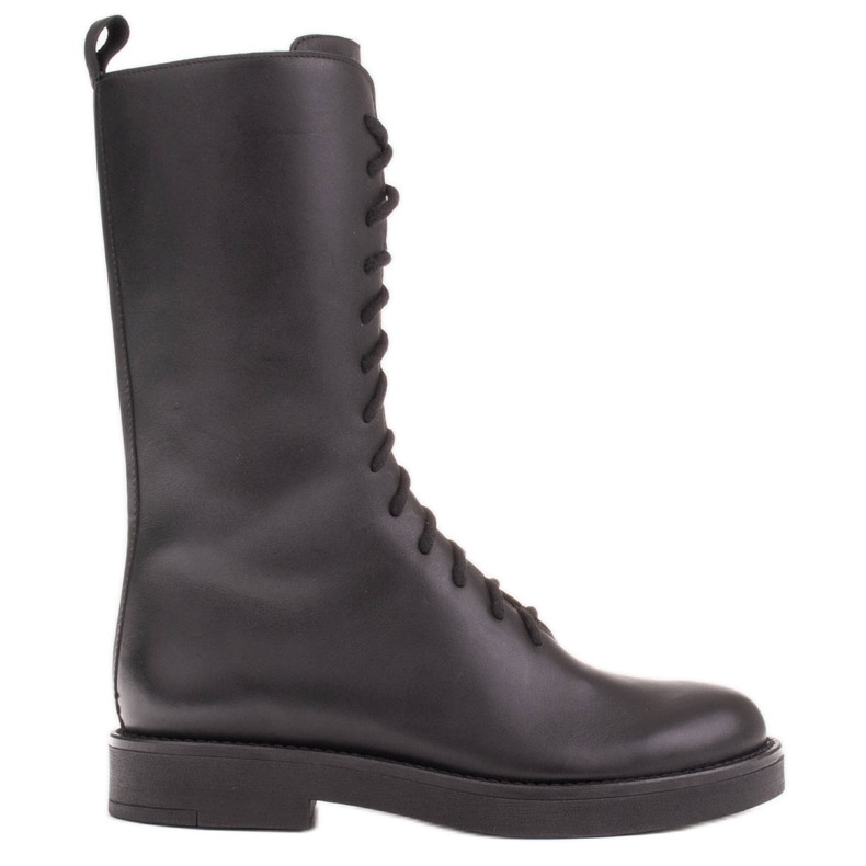 Marco Shoes Ghete cu dantelă Lucia negru