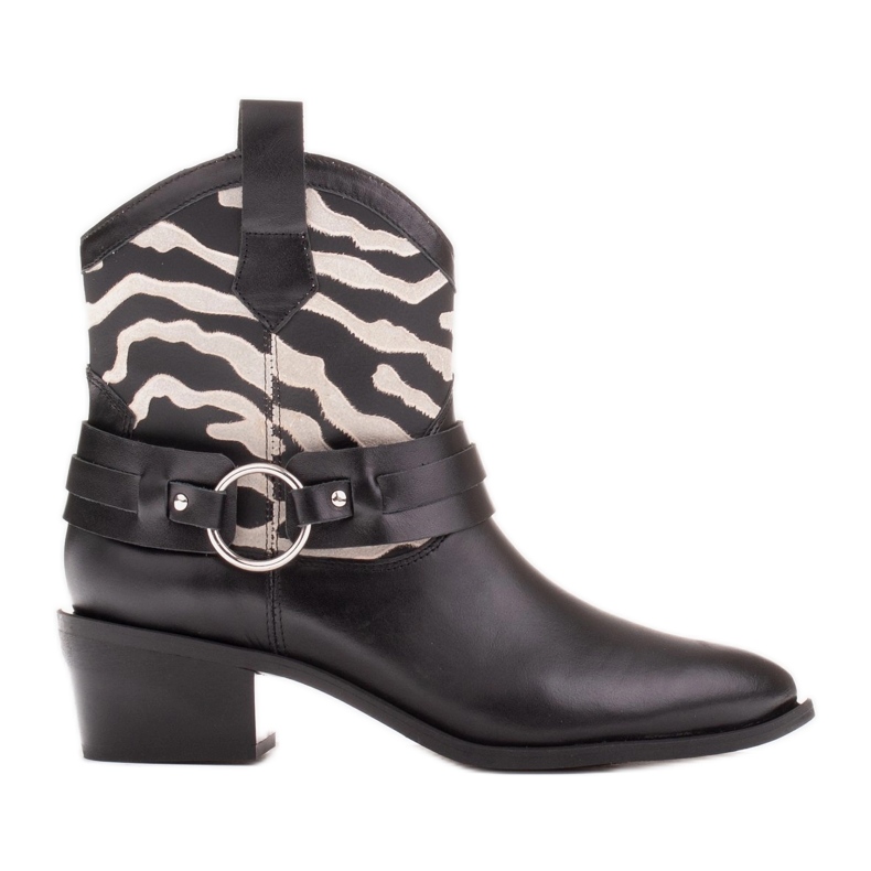 Marco Shoes Cizme de cowboy Kaja cu curea decorativă negru