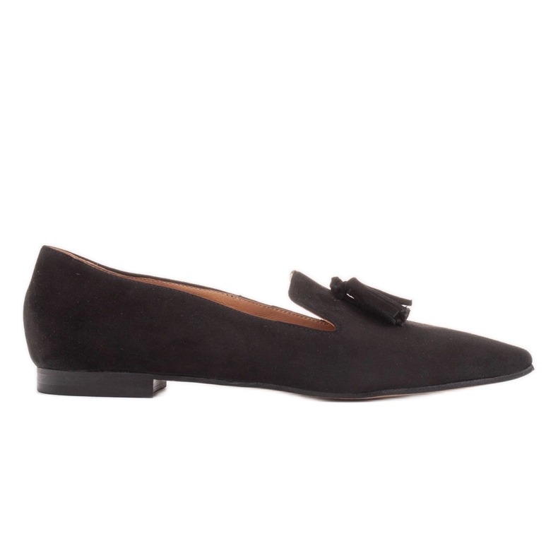 Marco Shoes Balerini de domni pentru femei cu franjuri negru Marco Shoes Balerini de domni pentru femei cu franjuri negru
