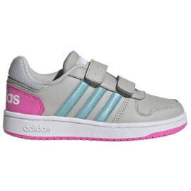 Încălțăminte adidas Hoops 2.0 Cmf C Jr H01550 negru Încălțăminte adidas Hoops 2.0 Cmf C Jr H01550 negru