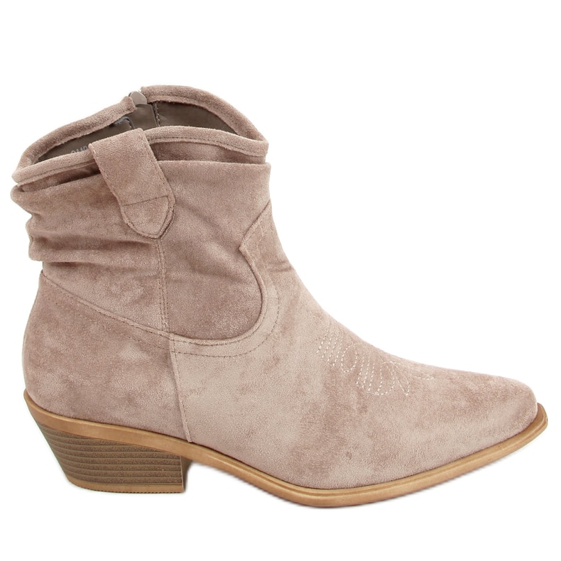 Cizme cowboy dama bej 99-65 Taupe
