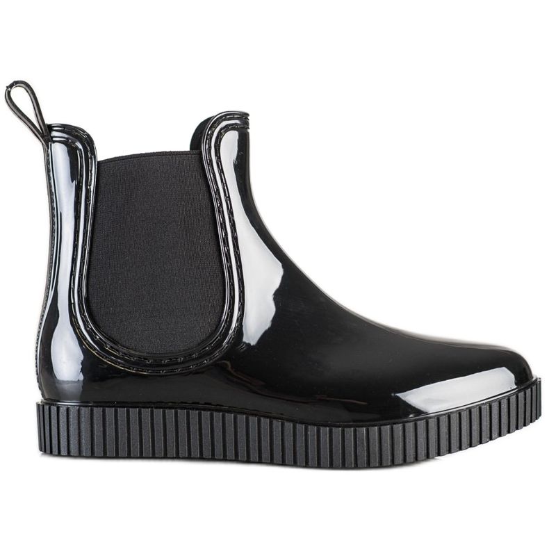 SHELOVET Galoși lăcuți pe platformă negru