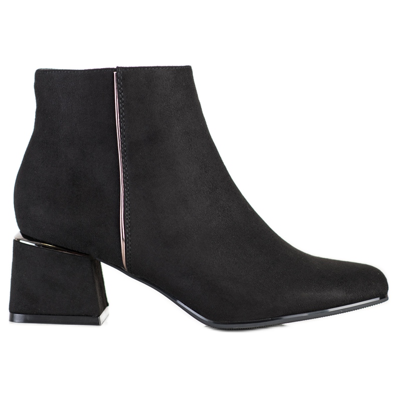 Goodin Cizme elegante din piele intoarsa negru