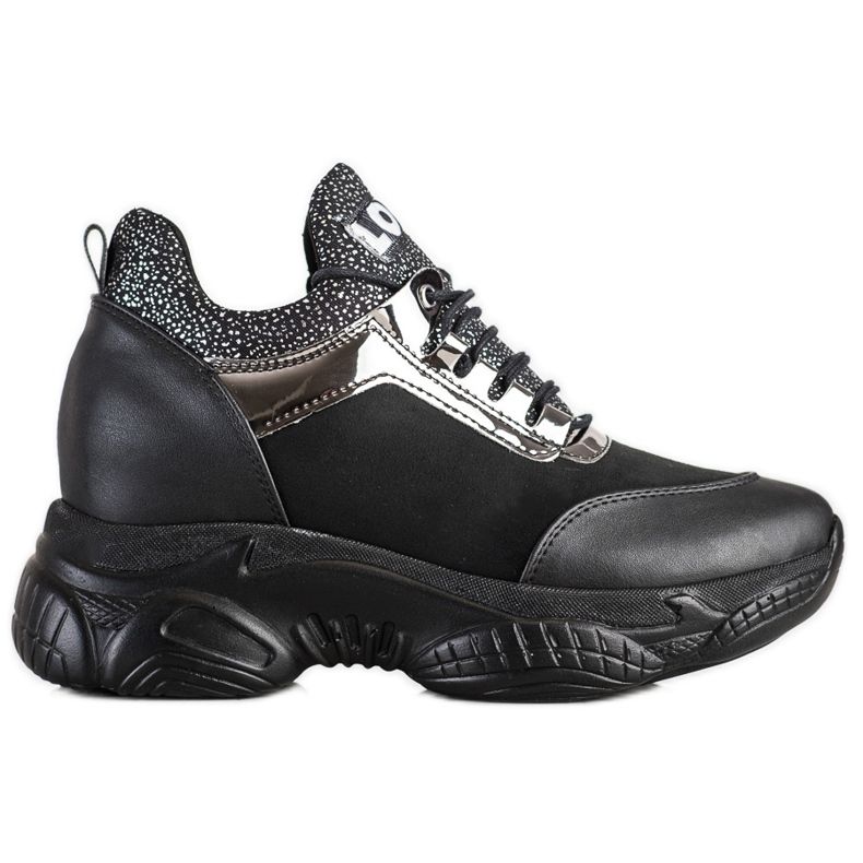 SHELOVET Adidași la modă Wedge Love negru