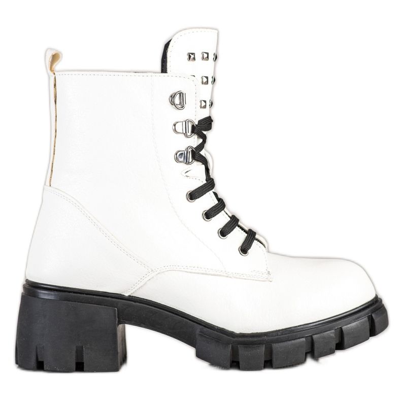 SHELOVET Muncitori la modă cu știfturi alb