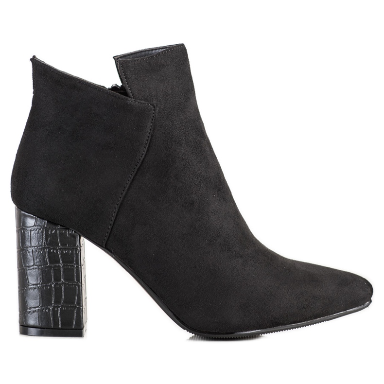 Vinceza Cizme cu toc de șarpe negru Vinceza Cizme cu toc de șarpe negru