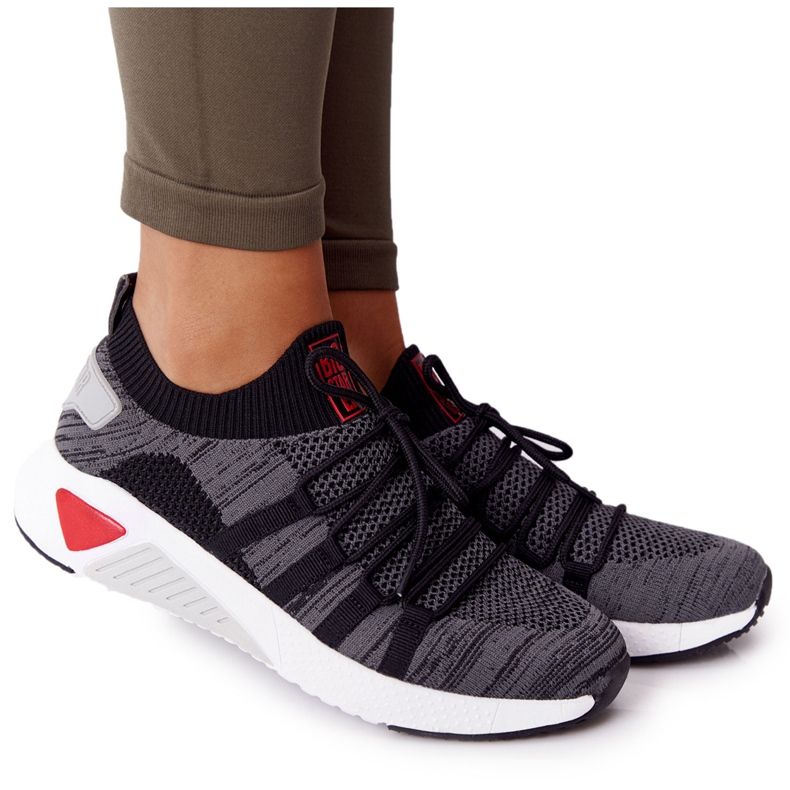 Pantofi sport pentru femei Memorie Spumă Big Star HH274532 gri închis