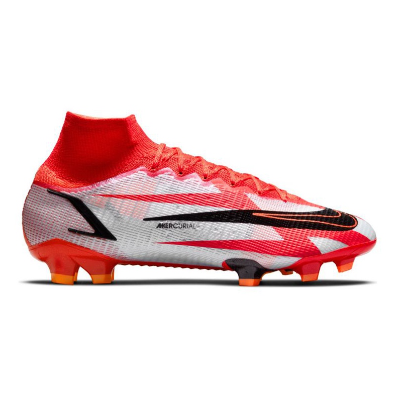 Pantofi de fotbal Nike Mercurial Superfly 8 Elite CR7 Fg M DB2858-600 alb roșu portocale si rosii