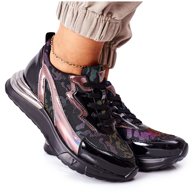 Vinceza Încălțăminte sport pentru femei Adidași Negru Multi Buckland