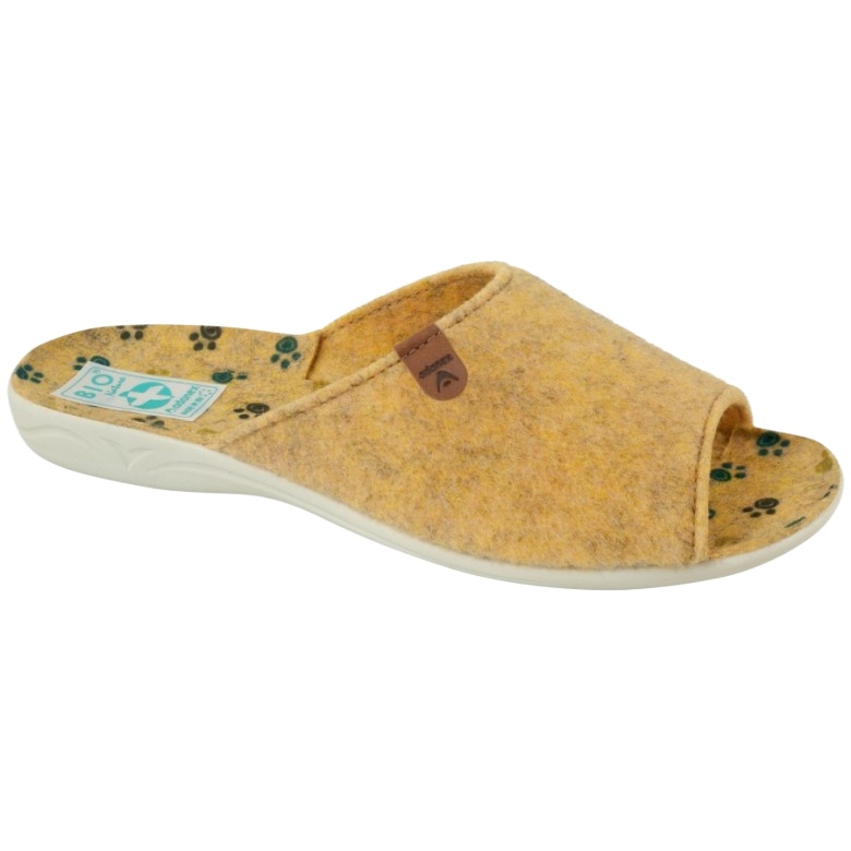 Papuci de pâslă Adanex 25493 galben