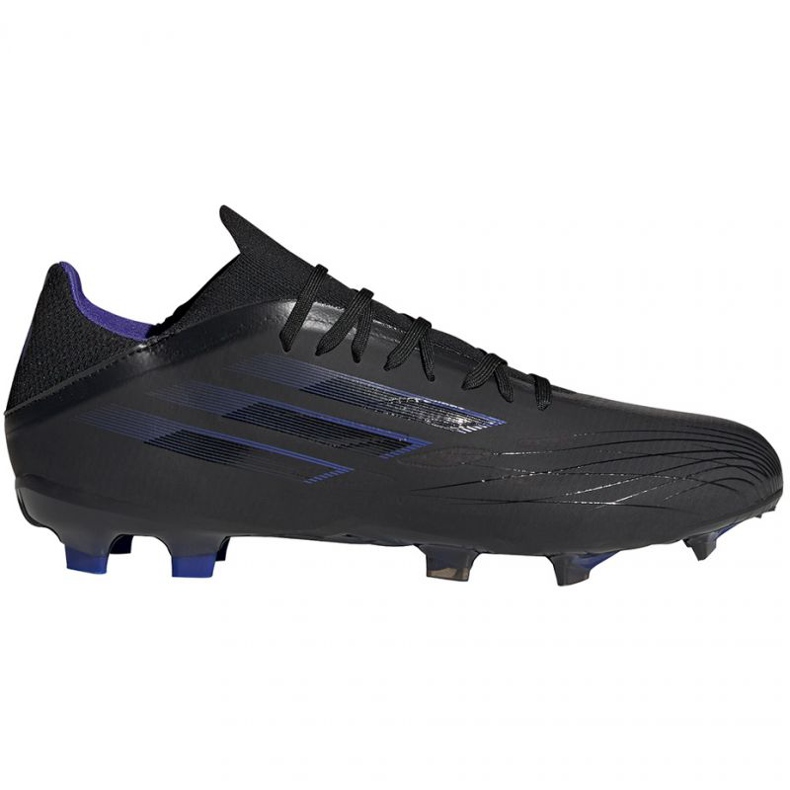 Ghete de fotbal Adidas X Speedflow.2 Fg M FY3288 negru, negru, violet negru
