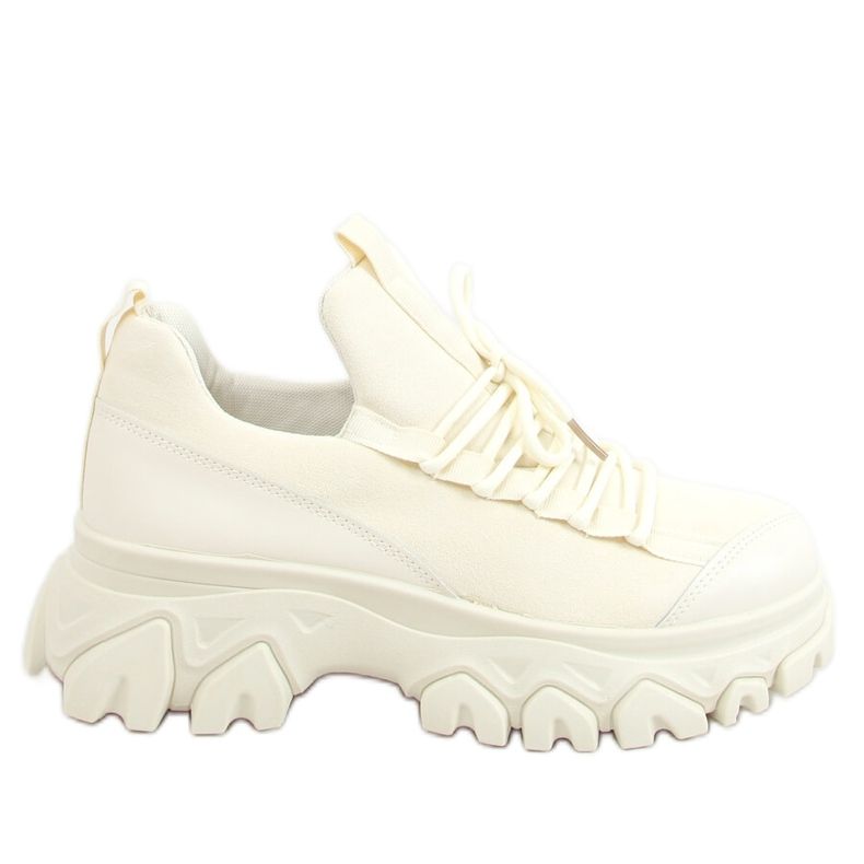 Bej NB520P Încălțăminte sport cu talpă înaltă bej