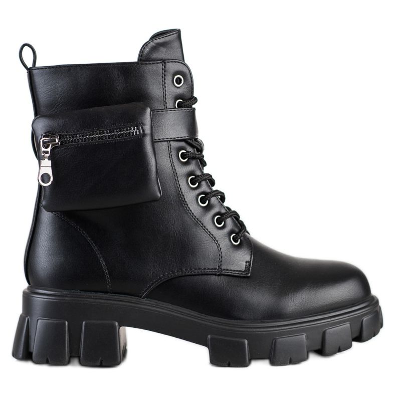 SHELOVET Muncitori calzi cu buzunar negru