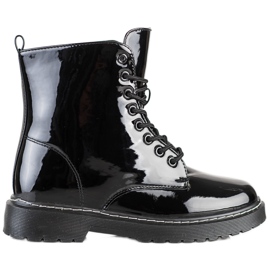 SHELOVET Cizme negre la modă negru SHELOVET Cizme negre la modă negru