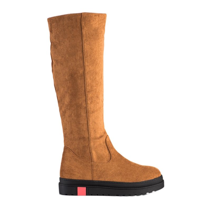 Seastar Cizme cu platformă din piele de căprioară maro Seastar Cizme cu platformă din piele de căprioară maro