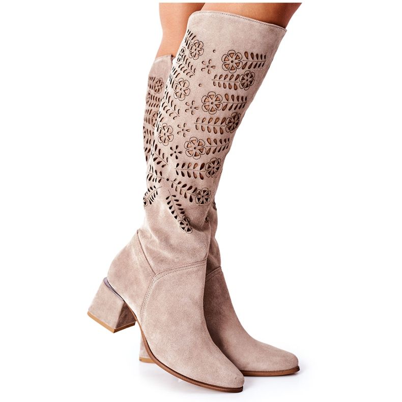 Lewski Shoes Cizme Lewski din piele de căprioară Maro Romena