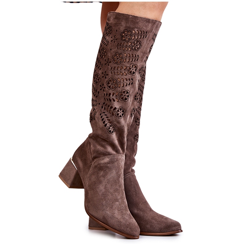 Lewski Shoes Cizme Lewski din piele de căprioară Maro Romena