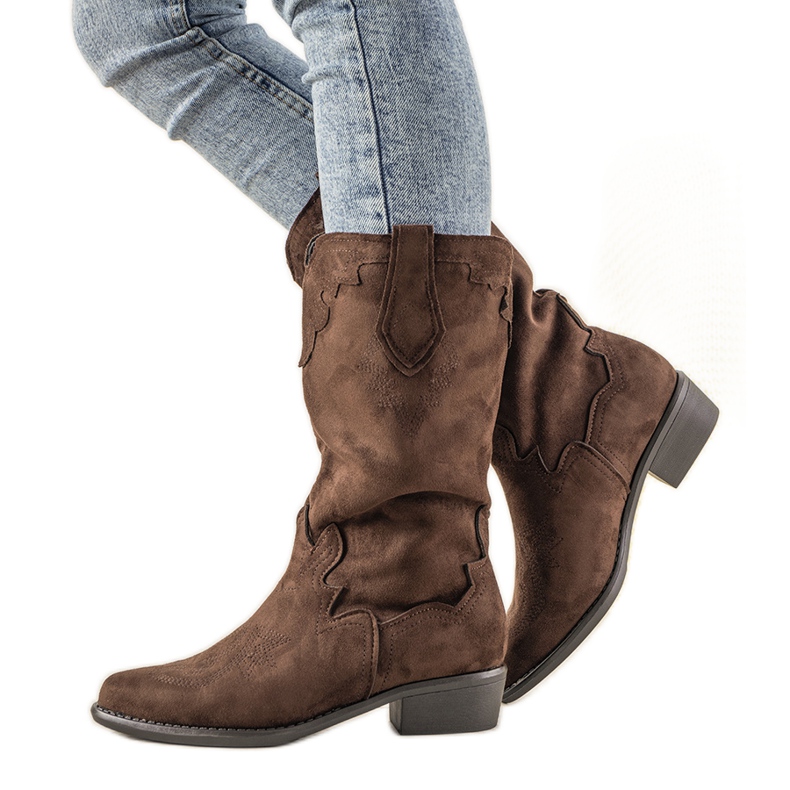Cizme de cowboy Brown LuckyShoes maro Cizme de cowboy Brown LuckyShoes maro