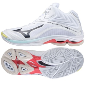 Pantofi de volei Mizuno Wave Lightning Z6 Mid W V1GC200510 alb alb