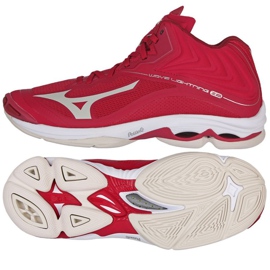 Pantofi de volei Mizuno Wave Lightning Z6 Mid W V1GC200564 roșu portocale si rosii