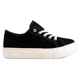 Bella Star Adidași negri pe platformă negru Bella Star Adidași negri pe platformă negru