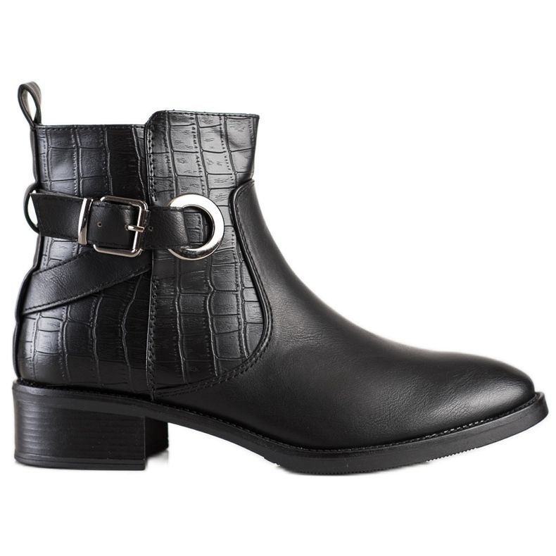 Super Mode Cizme casual cu cataramă negru Super Mode Cizme casual cu cataramă negru
